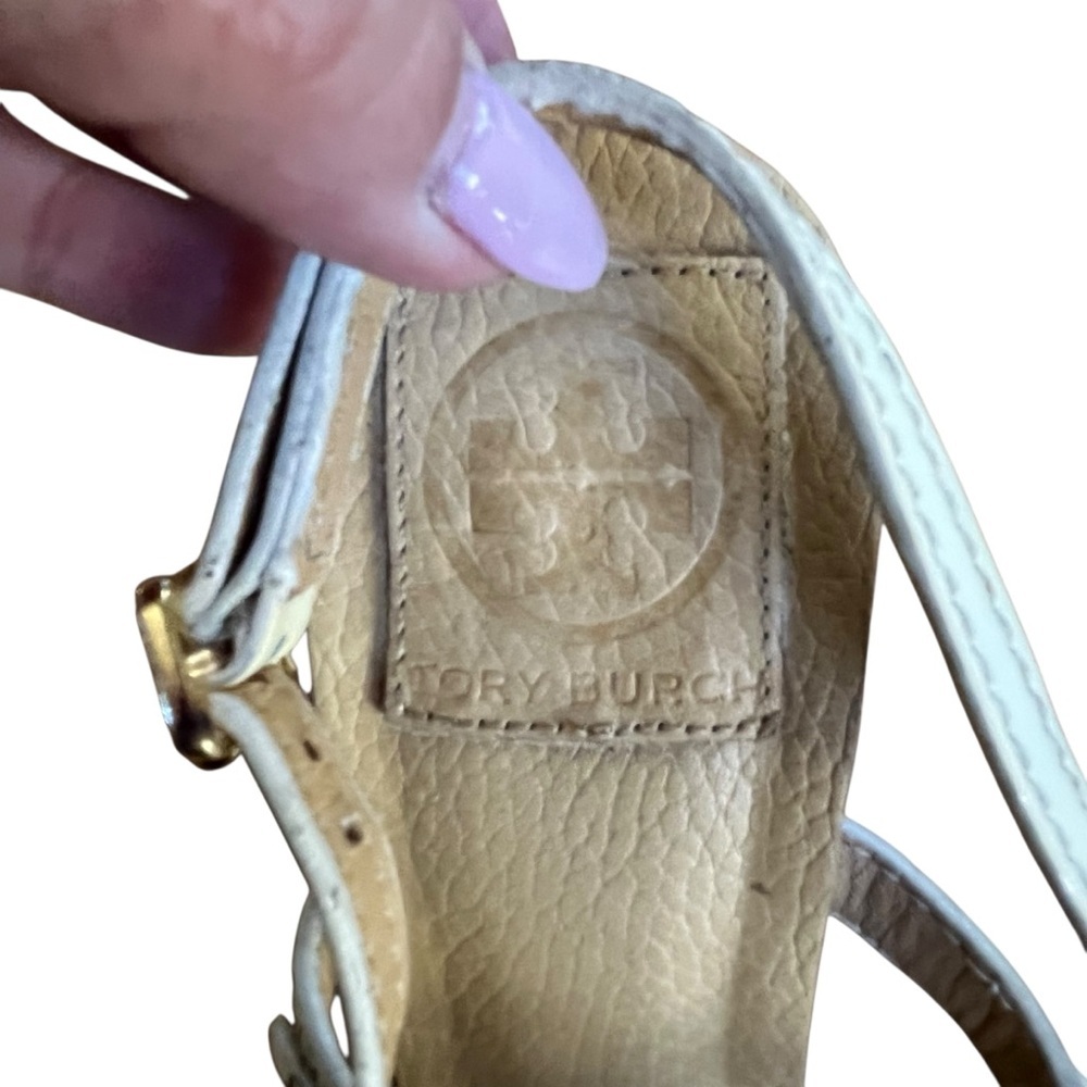 Tory Burch Tan Strappy Heels with Bow - Picture 5 of 12